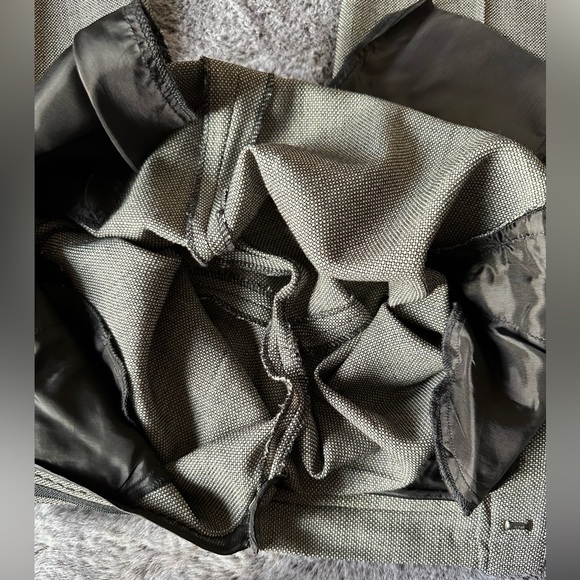 MaxMara Wool Blend straight-leg long inseam textured weave pants size 6 (small) - Picture 8 of 15